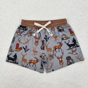 S0471- hunting deer swimming trunks