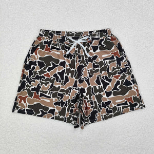 S0478 hunting camo  print adult men summer swim trunks