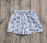 Pre-order S0586 boys shark blue trunk