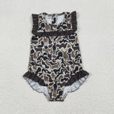 S0597 camo girls  swimsuit