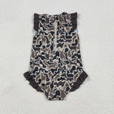 S0597 camo girls  swimsuit