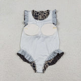 S0597 camo girls  swimsuit