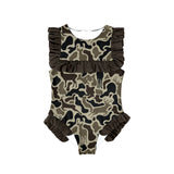 10.25 Pre-order S0597 Baby girls camo floral swimsuit