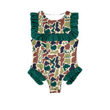 10.25 Pre-order S0598 Baby girls camo floral swimsuit