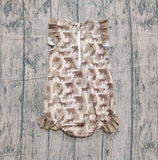 10.25 Pre-order S0599 Baby girls deer bear floral swimsuit
