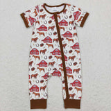 SR0509--short sleeve farm & horse zip sleeper