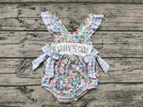 Flutter sleeves floral Daddy's girl baby romper