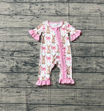 SR2020  pre order shorts sleeve Easter rabbit bow zipper sleeper