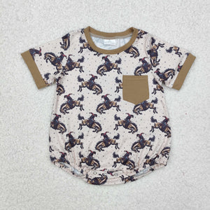 SR2085  baby boy clothes cowboy boy summer bubble