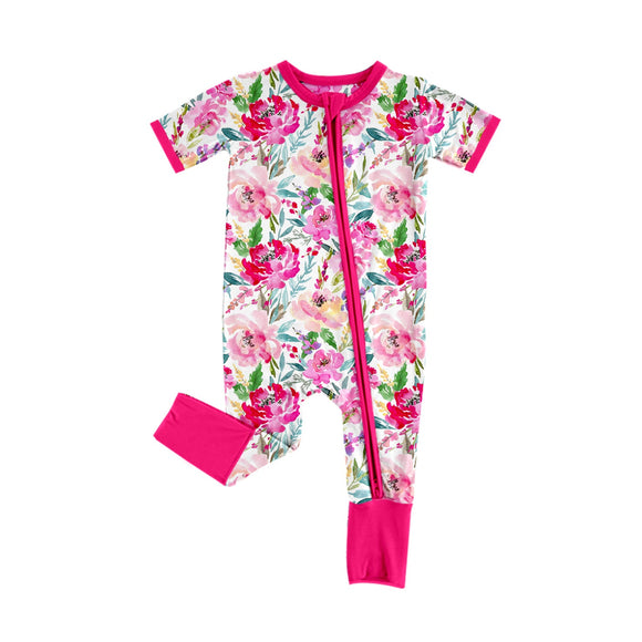 SR2093 pre-order baby girl clothes floral girl fall spring romper-2024.11.11
