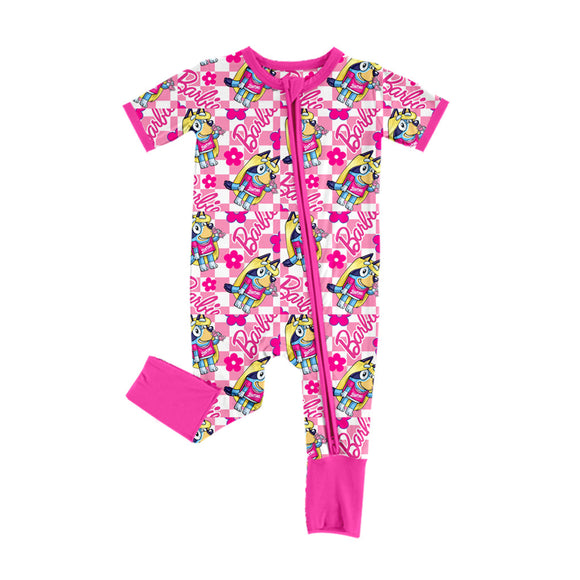 SR2094 pre-order baby girl clothes cartoon dog girl fall spring romper-2024.11.11