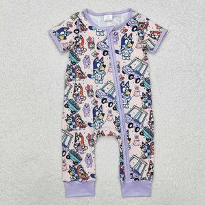 SR2095 baby girl clothes cartoon dog girl fall spring romper