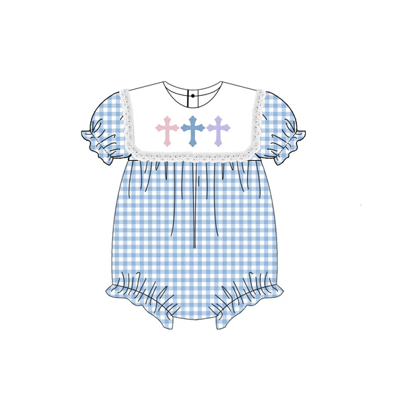 SR2133 pre-order baby girl clothes cross girl easter summer bubble-2024.11.15