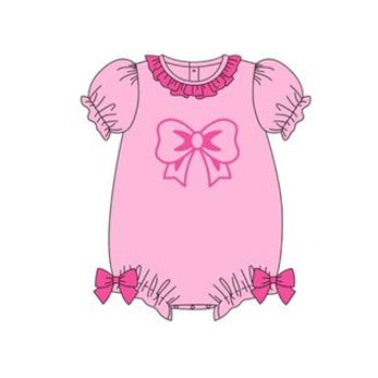 SR2140 pre-order baby girl clothes pink bows girl easter bubble-2024.11.16