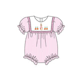 SR2144  pre-order baby girl clothes embroidery  rabbit girl easter bubble