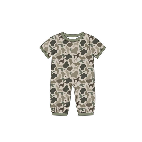 SR2149 pre-order baby boy clothes hunting camo boy summer romper-2024.11.18