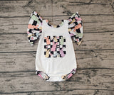 Pre-ordre SR2227 Baby Girls colorful bunny flying sleeve romper