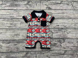 Pre-ordre SR2320 Baby boys short sleeve pocket western romper