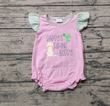 Pre-ordre SR2337 Baby Girls DADDY'S FISHING BUDDY pink romper