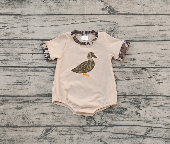 Pre-ordre SR2392 Baby camo embroidery duck romper