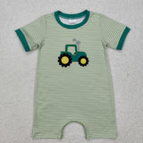 Matching  embroidered  tractor kids outfits