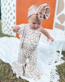 Pre-order SR2490 baby girls leopard Jumpsuit ( Deadline Jan.11 )