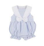 Pre-order SR2544 Baby blue stripe sleeveless romper  (Deadline Jan.17)