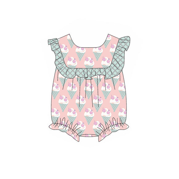 Pre-order SR2703 Baby girls  floral  sleeveless  romper (Deadline Feb.11)