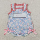 SR2911 Baby girls litter sister bow romper