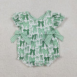 SR3305  baby girls bow romper