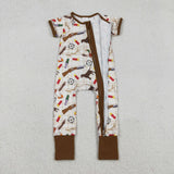 SR3497 hunting duck baby short sleeve sleeper