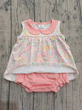 Pre-order SR3628 baby girls flower sleeveless doll romper