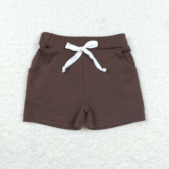 SS0134--Brown cotton boy shorts