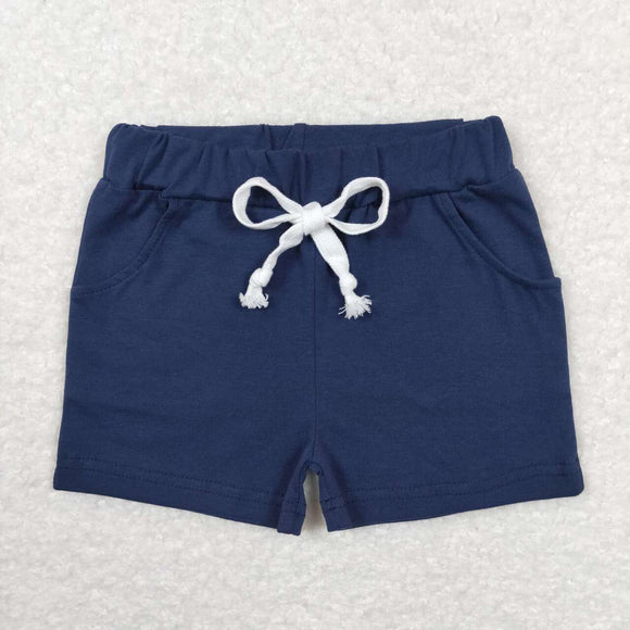 SS0136--navy cotton boy shorts