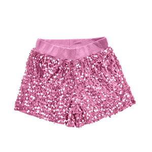SS0350 pre order pink sequined shorts