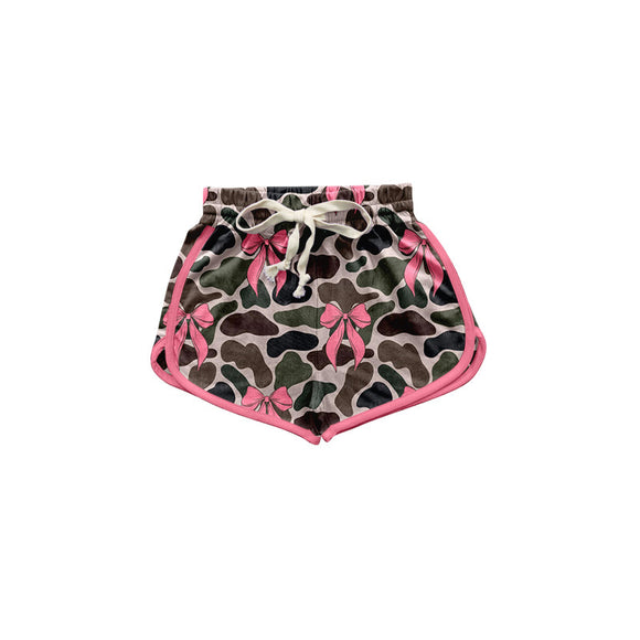 SS0396 pre-order baby girl clothes bows camo girl summer shorts-2024.11.19