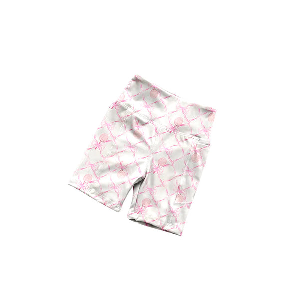 SS0397 pre-order toddler clothes pink bows girl summer shorts yoga shorts-2024.11.20