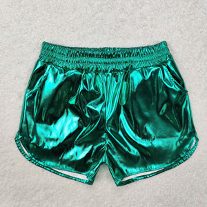 SS0410 Baby girls green shorts