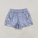 SS0464 baby gray camo shorts yoga