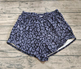 Pre-order SS0471 Adult women black leopard Shorts yoga