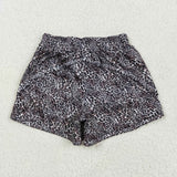 SS0480 baby leopard yoga shorts