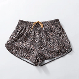 SS0480 baby leopard yoga shorts
