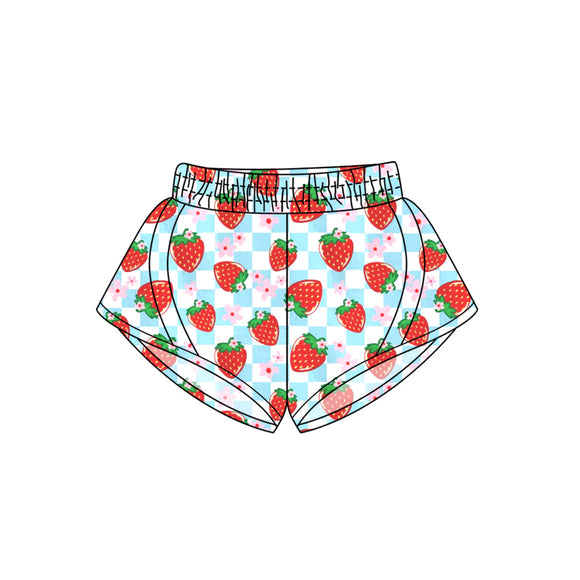 Pre-order SS0499 baby girls strawberry shorts yoga (Deadline April.2）