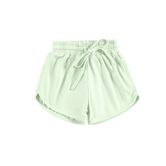 Pre-order SS0508 baby girls light green shorts yoga (Deadline April.2）