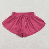 SS0545 baby girls rose shorts YOGA