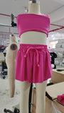 SS0545 baby girls rose shorts YOGA