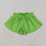 SS0548 YOGA baby girls green shorts