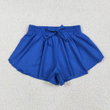 SS0552 baby girls blue shorts yoga