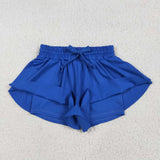 SS0552 baby girls blue shorts yoga