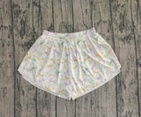 Pre-order SS0679 Adult women Mardi Gras bow Shorts yoga